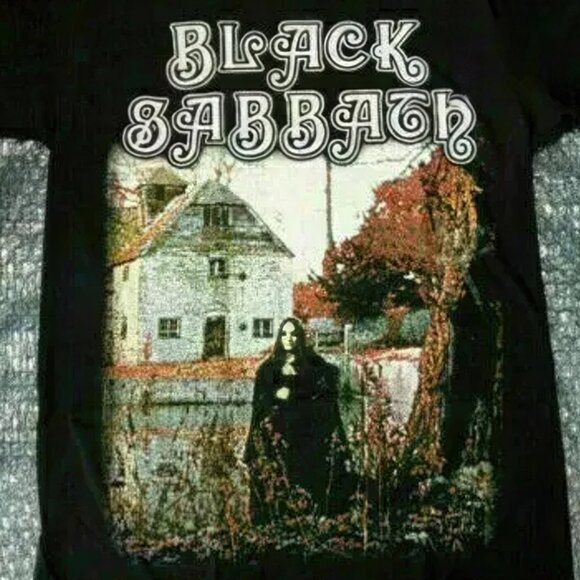 Retro Style Black Sabbath First Album T-Shirt, Unisex Black Tee Gift For Fans - Picture 3 of 4